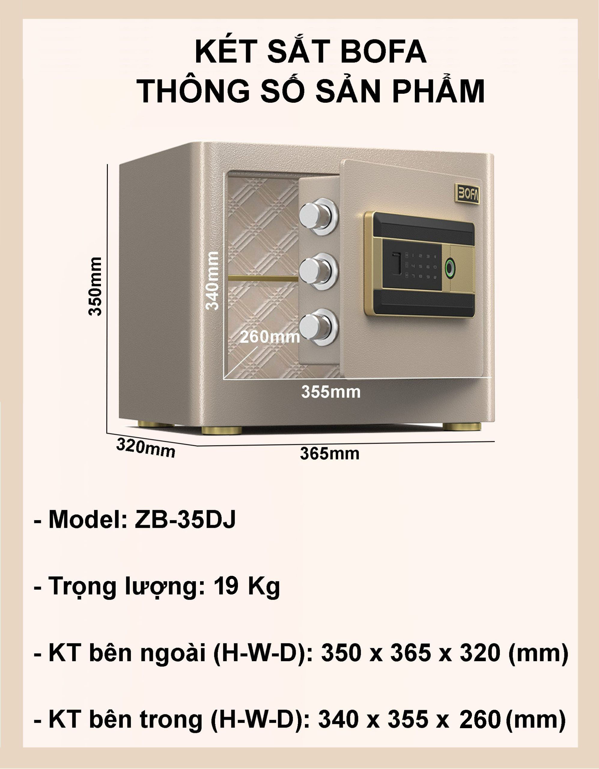 Két Sắt Zhibo Series Zb 35dj