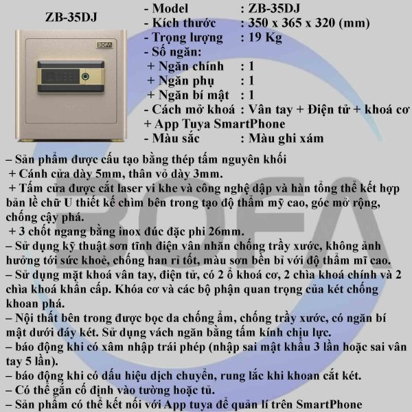 Két Sắt Zhibo Series Zb 35dj