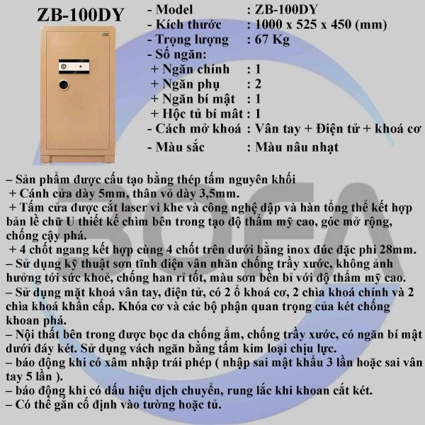 Két Sắt Zhibo Series Zb 100dy