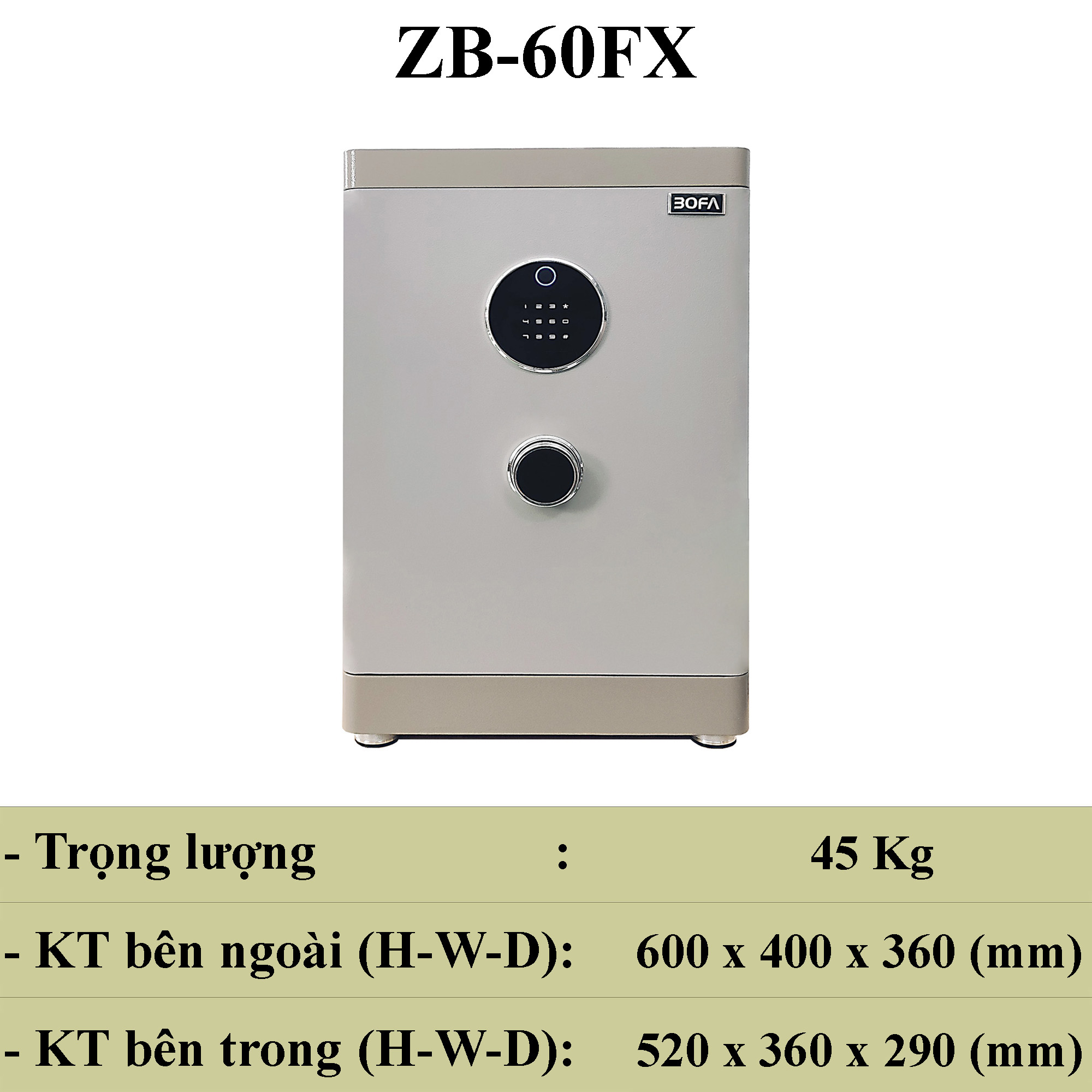 Két Sắt Zhibo Series Zb 60fx